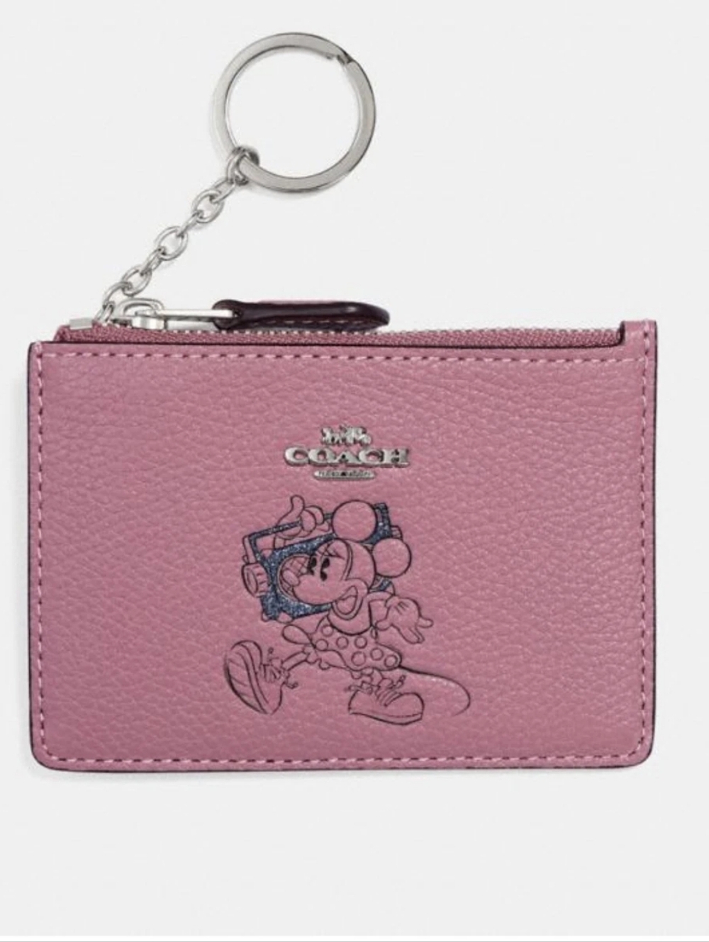 Coach Minnie Mouse Keychain Card Holder - Picture 3 of 5